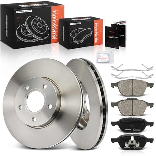 Image of Frankberg Brake Kit incl. 2x Brake Disc + 4x Brake Pad Front Compatible with Focus III Turnier C-Max II DXA/CB7 DXA/CEU Focus III Saloon Replace# 1686722
