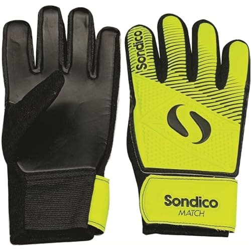 Image of Sondico Kids Match Junior Goalkeeper Gloves Yellow/black 4