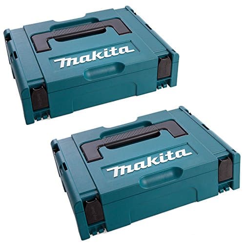 Image of Makita 821549-5 MAKPAC Stacking Connector Tool Case 396mm x 296mm x 105mm Pack of 2