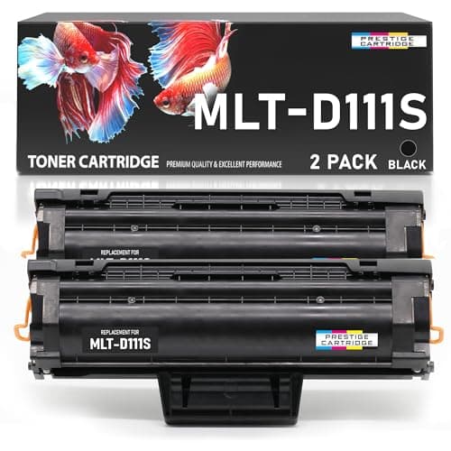 Image of Prestige Cartridge MLT-D111S Compatible Toner Cartridge for Samsung Xpress M2020 M2020W M2022 M2022W M2026 M2026W M2070 M2070F M2070FW M2070W - 2 Black