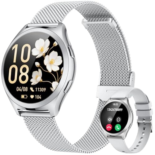 Image of Smart Watch Women Fitness Tracker: 1.27'' Smartwatch Sport Bluetooth Call with Heart Rate SpO2 Blood Pressure Sleep Monitor 110+ Sports Modes Step Counter IP68 Waterproof Running Watch for Android iOS