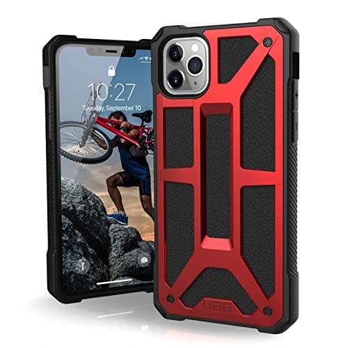 Image of Urban Armor Gear UAG Designed for iPhone 11 Pro Max [6.5-inch screen] Monarch Feather-Light Rugged [Crimson] Military Drop Tested iPhone Case Thermoplastic Polyurethane