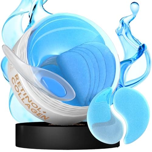 Image of AURAE Retinol & Collagen Under Eye Gel Patches, Under Eye Patches for Puffy Eyes & Dark Circles, Collagen & Retinol for Brightening & Hydration, Bridesmaid Gift (30 Pairs, 60 Pieces)