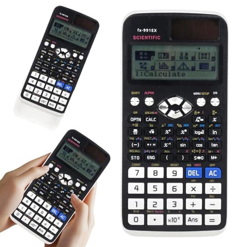 Image of Hojalis FX-991EX Scientific Calculator, 552 Functions Scientific Calculator, 10+2 Digits Written Display Calculators, Portable Calculators for Students, Teachers, Business, School, Office (Black)