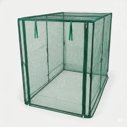 Image of Woodside Protective Fruit & Veg Anti Bird/Insect/Wildlife Cage, Outdoor Garden Plant/Crop Cover - L: 200cm x W: 120cm x H: 160cm