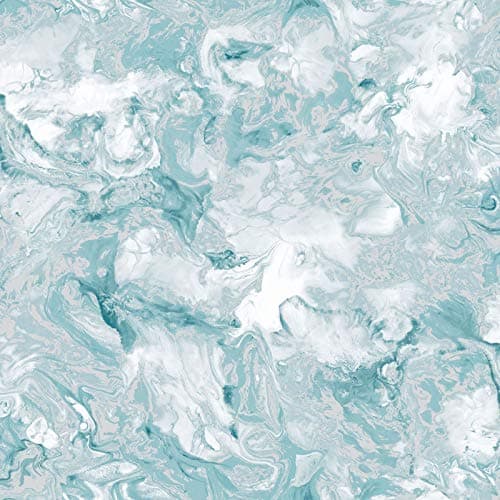 Image of Muriva Elixir Marble Teal Wallpaper 166503 - Feature Metallic Marble Effect
