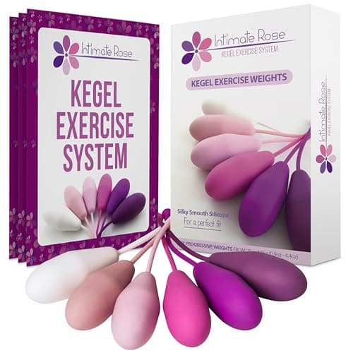 Image of Intimate Rose Kegel Balls for Women – Pelvic Floor Strengthener and Weights Exerciser for Tightening & Control - Set of 6 Silicone Kegel Devices for Women – Premium Trainer for Beginners & Advanced