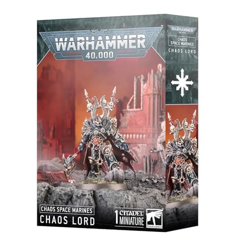 Image of Games Workshop - Warhammer 40,000 - Chaos Space Marines: Chaos Lord, Grey