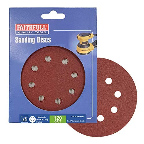 Image of Faithfull ADHL150MF 120-Grit Hook and Loop DID2 Sanding Disc