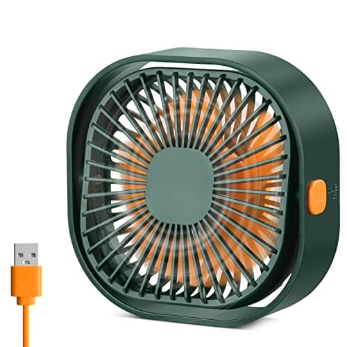 Image of benpen USB Fan Silent Powerful Desk Small Table Fan 3 Speeds Adjustable Strong Wind, 360° Rotation Mini Personal Portable Cooling Plug in Fan for Desktop Office Home Bedroom Car Outdoor Camping