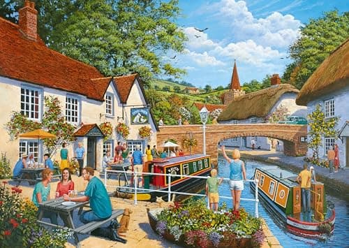 Image of Ravensburger Waterside Tavern 1000 Piece Jigsaw Puzzles for Adults and Kids Age 12 Years Up