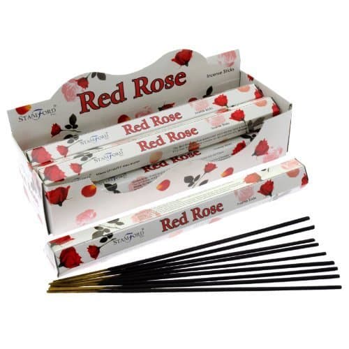 Image of Stamford Red Rose Incense, 20 Sticks x 6 Packs by Stamford