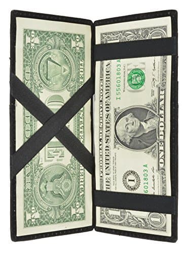 Image of New Soft High End Leather Mens Magic Wallet #420CF - Black -