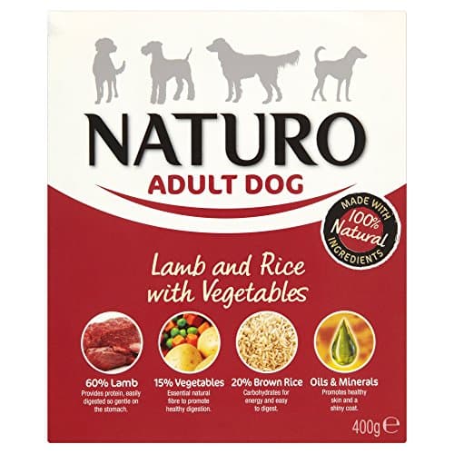 Image of Naturo Wet Dog Food Adult Lamb and Rice 400 g (Pack of 10)