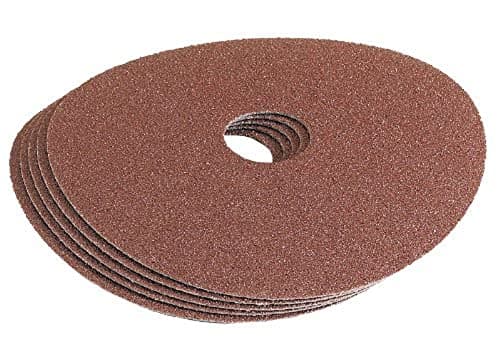 Image of Draper 58610 Aluminium Oxide Sanding Disc, 36 Grit, 115mm, Pack of 5 , Blue
