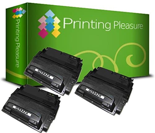 Image of Printing Pleasure 3 Compatible Q5942X 42X Toner Cartridges for HP Laserjet 4350 4350dtn 4350n 4350tn 4250 4250dtn 4250dtnsl 4250n 4250tn 4240 4240n - Black, High Yield