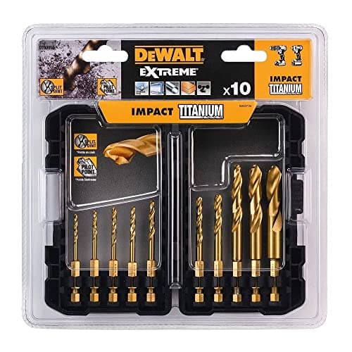 Image of DEWALT Metal drill bit set HSS-Tin 10-piece Schlaf