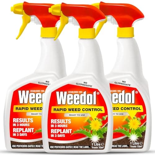 Image of Weedol Rapid Weed Killer Spray, Ready to Use 1L - Powerful WeedKiller for Effective Weed Control With Perfectonish Thank You Sticker Packaging (3)