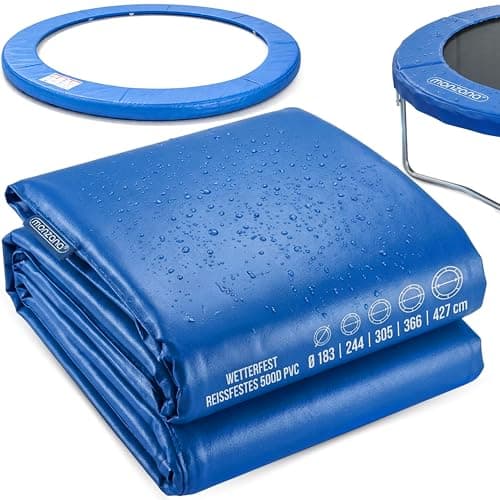 Image of MONZANA® 10ft Universal Trampoline Edge Cover Padding 305cm (3.05m) - 30cm Wide 15mm Thick Spring Cover UV-Resistant & Weatherproof Safety Pad Durable Tear-Resistant Replacement for Round Trampolines