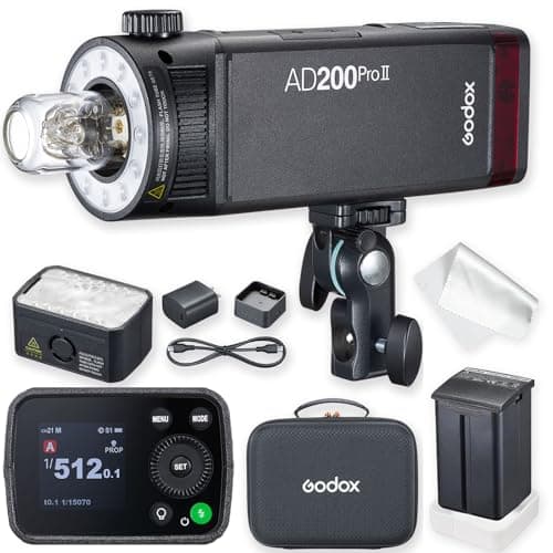 Image of Godox AD200 Pro II, One-Tap Sync with X3, BiColor LED Modeling Light, Color Group Indicator, Adjustable Power 1/512 to Full (1/1)