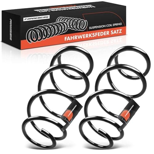 Image of Frankberg 2x Coil Spring Front axle Compatible with W204 C180 C200 C220 C230 C250 C280 S204 C180 C200 C220 C230 C250 C280 2007-2017