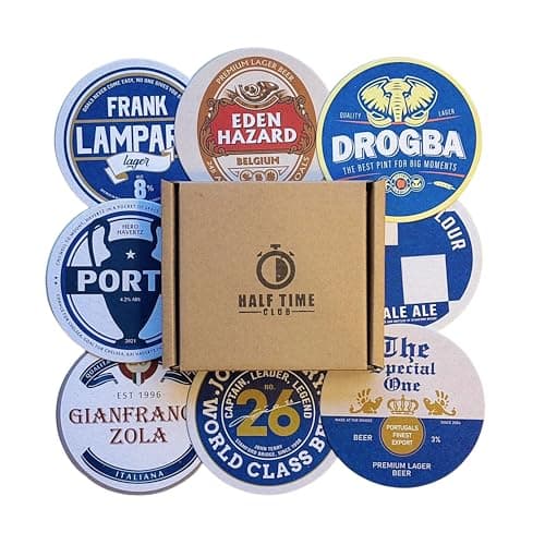 Image of Chelsea Football Beer Mat Coasters - Perfect for a Gift or Present for Any Chelsea Fan (8-Pack)
