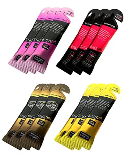Image of Torq Energy Gels with Guarana (Natural Caffeine) - Selection Box of 12 Mixed Flavour Gels (3 x 4 Different Flavours)