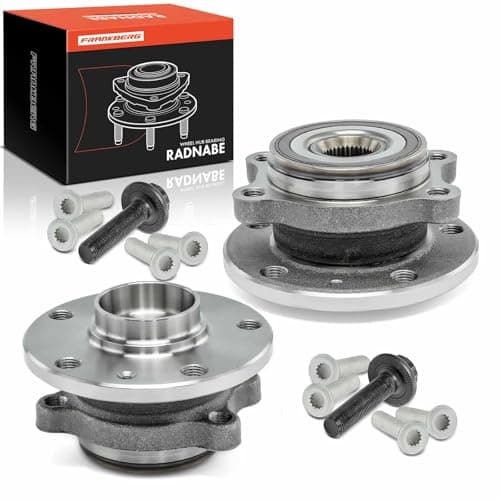 Image of Frankberg 2x Wheel Bearing Hub Wheel Hub 4 HOLE Front Left Right Compatible with A1 8X1 8XK 2011-2018 A3 8P1 8P7 8PA 2003-2013 Q3 8UB 8UG 2011-2018 C.a.d.d.y P.a.s.s.a.t Replace# 1T0498621