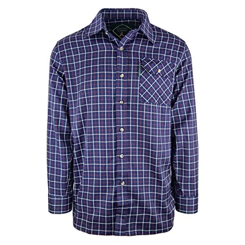 Image of Country Classics Mens Long Sleeve Shirts- Fontwell Navy– L