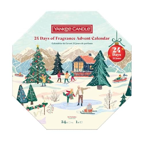 Image of Yankee Candle Advent Wreath 2025 – Festive Christmas Candle Centrepiece with 4 Scented Candles, Decorative Holiday Wreath for Table or Mantel, Countdown to Christmas, Home Décor & Gift Set