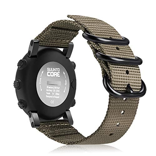 Image of FINTIE Watch Band Compatible with Suunto Core, Premium Woven Nylon Replacement Sport Strap with Metal Buckle Compatible with Suunto Core Smart Watch (Desert Tan)