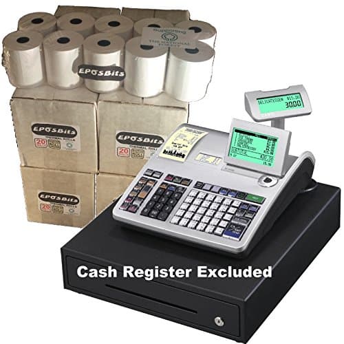 Image of EPOSBITS® Brand Rolls to Fit Casio SE-S3000 SES3000 SES SE S S3000 3000 Cash Register - 80 Rolls
