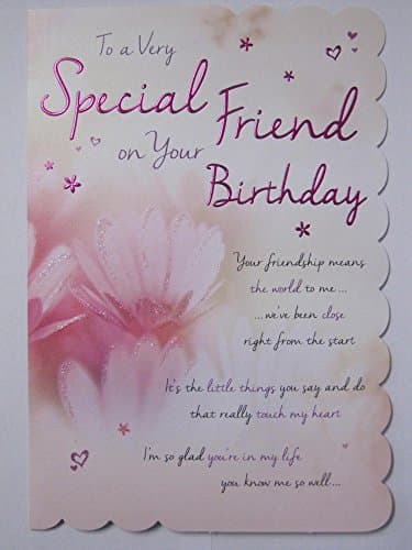 Image of STUNNING TOP RANGE WONDERFULLY WORDED 5 VERSE VERY SPECIAL FRIEND BIRTHDAY CARD