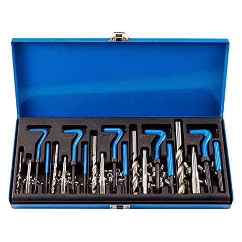 Image of Qnkaa 151pcs Thread Repair Kit Helicoil Insert Sleeves Metric M5 M6 M8 M10 M12 Stainless Steel Tap Drill