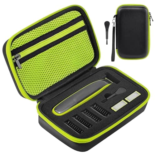 Image of AOGOE Case for Philips O Blade QP2630, QP2520, QP2620, QP2724, QP6550, Portable Trimmer Shaver Protection, Travel Organizer Carrying Bag for O Blade, Electric Face Body Trimmer Travel Case, Black