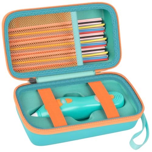 Image of ANKHOH Case Compatible with 3Doodler Start+ Essentials (2025) for 3D Pen Set for Kids, Storage Organizer Holder for Printing Filament Refill and Micro-USB Charger (Box Only) (Green)