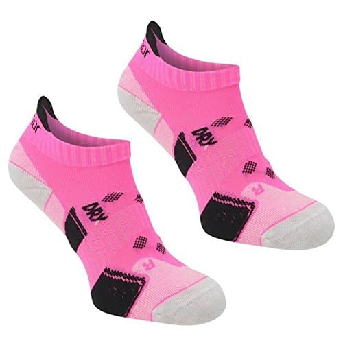 Image of Karrimor 2 Pack Womens Running Trainer Ankle Socks Ladies Bright Pink 4-8