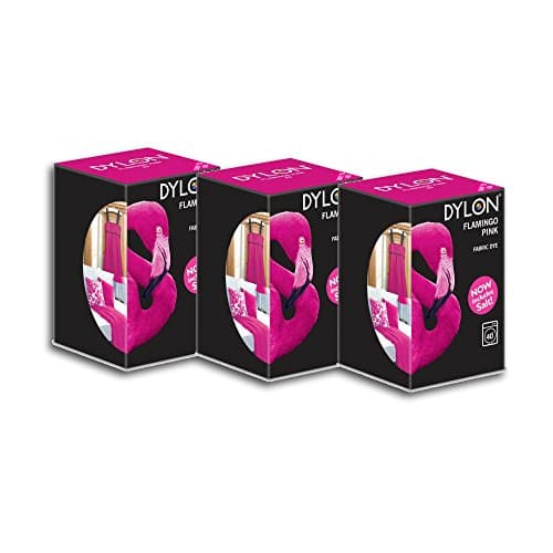 Image of 3 x DYLON Fabric Dye Machine Use 350g - (Flamingo Pink)