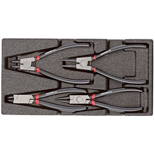 Image of GEDORE Red R22150017 Circlip Pliers Set in 1/3 Foam Module 4-Piece