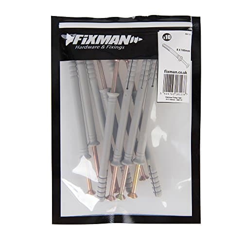 Image of Fixman 693113 Hammer Fixings 8 x 100mm Pack of 10