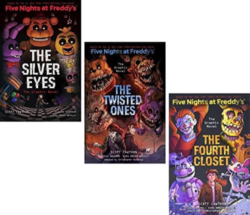 Image of Five Nights at Freddy's Graphic Novels Books 1-3 [The Silver Eyes; The Twisted Ones and The Fourth Closet] Fazbear Frights Graphic Novels