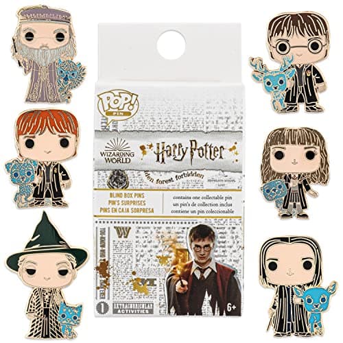Image of Loungefly Harry Potter Enamel Pins Blind Box - 1 out of a possible 6 options - Cute Collectable Novelty Brooch - for Backpacks & Bags - Gift Idea - Official Merchandise