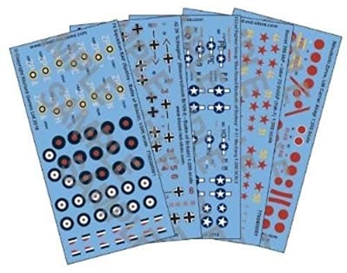 Image of Blood Red Skies WWII Mass Air Combat War Game Decals Pack of 5