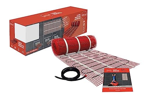 Image of Klima 1.0m2 Electric Under Floor Heating Mat Kit 150w/m2 Output for Use Under Tiled Floors Easy Installation Can Be Cut and Shaped to Suit Any Dimensions Perfect Radiant Heating for Your Home