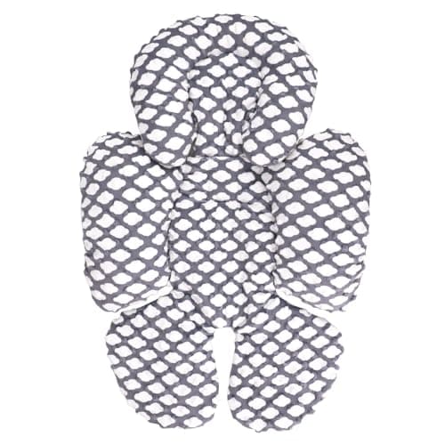 Image of KAKIBLIN Infant Car Seat Insert, Baby Carseat Head & Body Support for Newborn, 2-in-1 Reversible Baby Seat Cushion, Soft Stroller Cushion Insert for Seats, Bouncer, Strollers, Swing (Cloud)