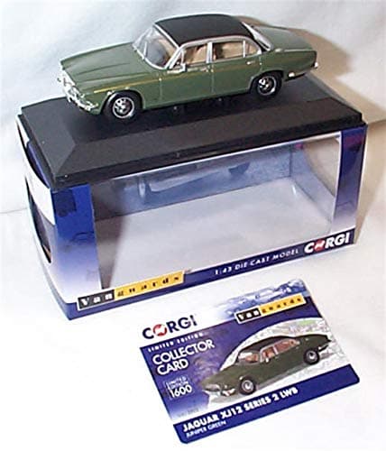 Image of Corgi vanguards Jaguar XJ12 Series 2 LWB Juniper Green vehicle 1:43 scale diecast model