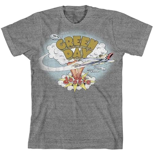 Image of SIMOROL Men's Green Day 'Dookie (Grey)' T Shirt Grey S