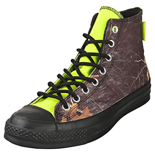 Image of Converse Men's Chuck Taylor Hi 70 GTX Fashion High Top Shoes Trainers, Realtree Black Lemon Venom