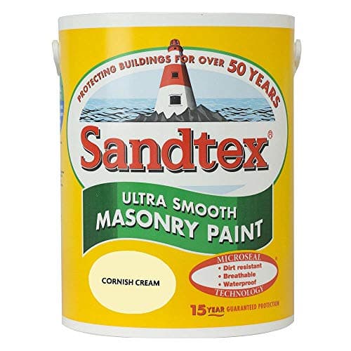 Image of Sandtex Masonry Paint 2.5L Ultra Smooth Cornish Cream