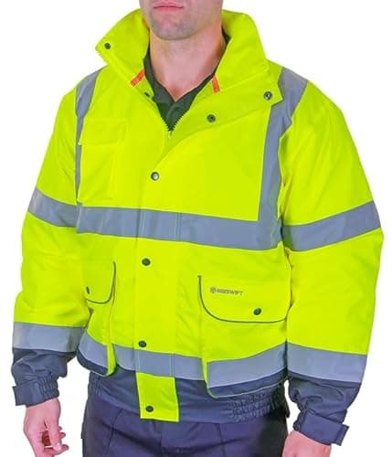 Image of Beeswift - Two Tone Constructor Bomber Jacket 4XL - Saturn Yellow/Navy